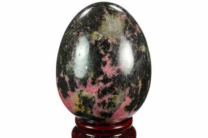 Polished Rhodonite Egg - Madagascar #124120